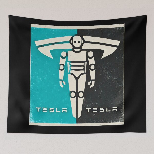 Item preview, tesla logo art designed and sold by TEEJAMBOREE.
