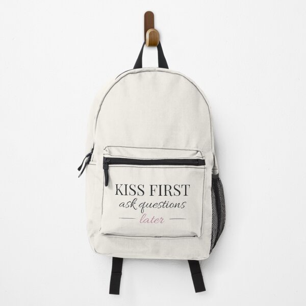 Item preview, Kiss First Ask Questions Later - Booktok x Romance Reader Aesthetic designed and sold by Inkbound Co.
