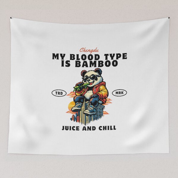 Item preview, Chengdu : my blood type is bamboo juice and chill designed and sold by Peerless-Prime.