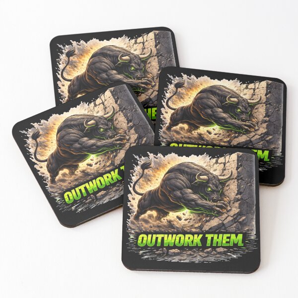 Item preview, Outwork Them – Hard Work Motivation Strength Illustration designed and sold by the-dovlat.