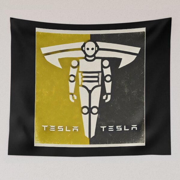 Item preview, tesla logo art designed and sold by TEEJAMBOREE.