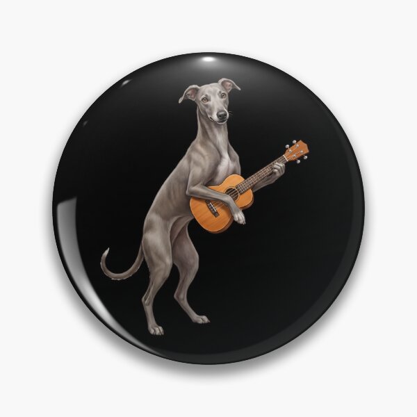 Item preview, Greyhound Playing Ukulele Player Ukulelist Dog Lover designed and sold by DoodleTortle.