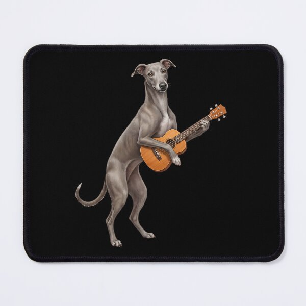 Item preview, Greyhound Playing Ukulele Player Ukulelist Dog Lover designed and sold by DoodleTortle.