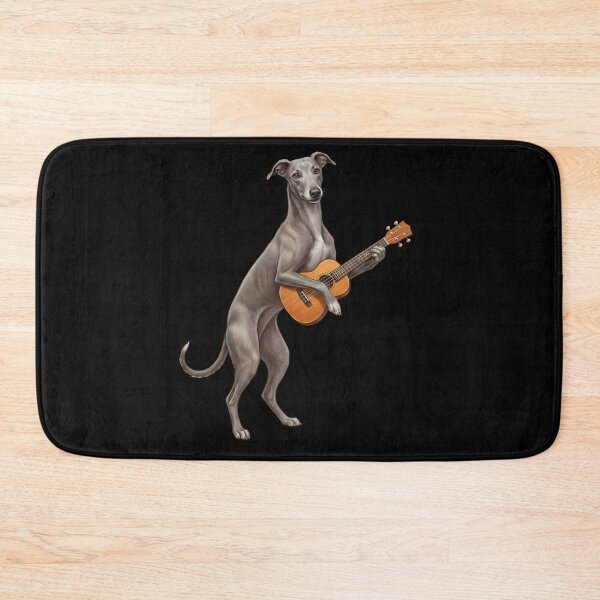 Item preview, Greyhound Playing Ukulele Player Ukulelist Dog Lover designed and sold by DoodleTortle.