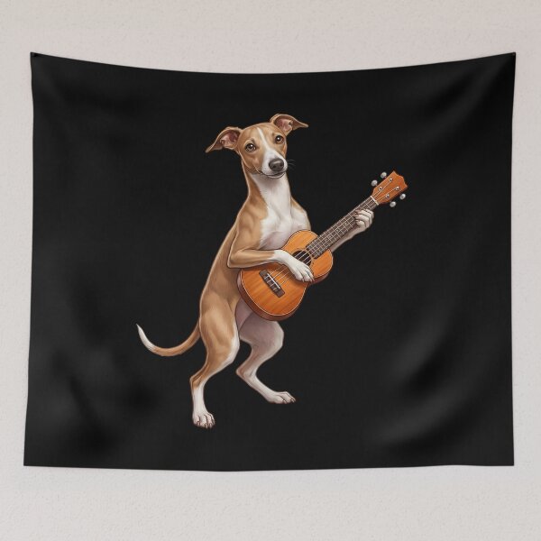 Item preview, Italian Greyhound Playing Ukulele Player Ukulelist Dog Lover designed and sold by DoodleTortle.