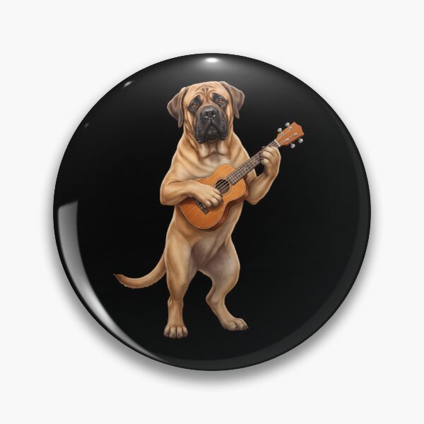 Item preview, Mastiff Playing Ukulele Player Ukulelist Dog Lover designed and sold by DoodleTortle.