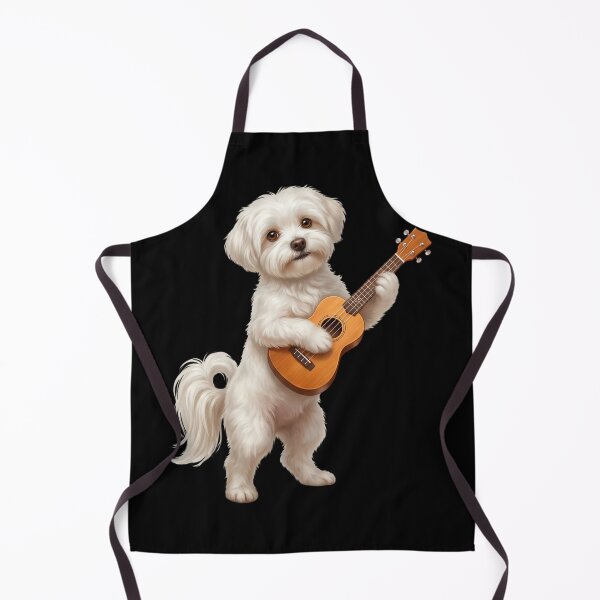 Item preview, Maltese Playing Ukulele Player Ukulelist Dog Lover designed and sold by DoodleTortle.