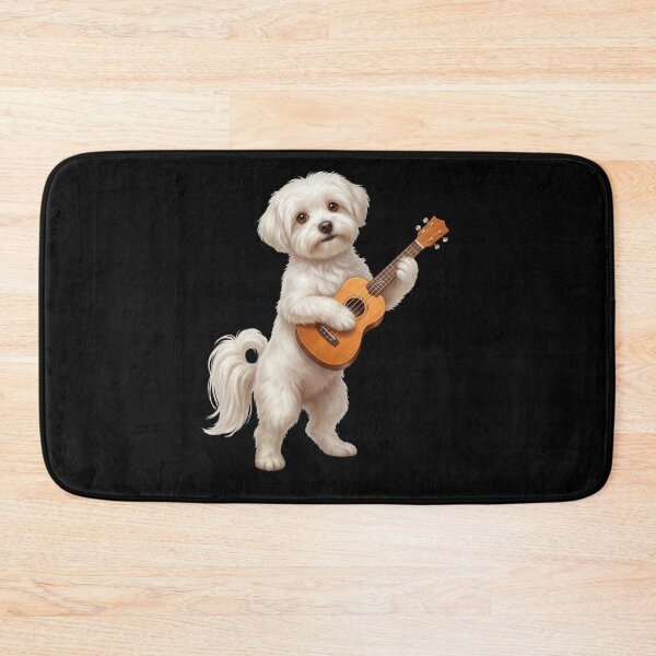 Item preview, Maltese Playing Ukulele Player Ukulelist Dog Lover designed and sold by DoodleTortle.