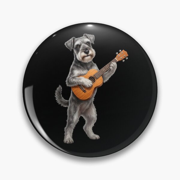 Item preview, Miniature Schnauzer Playing Ukulele Player Ukulelist Dog Lover designed and sold by DoodleTortle.