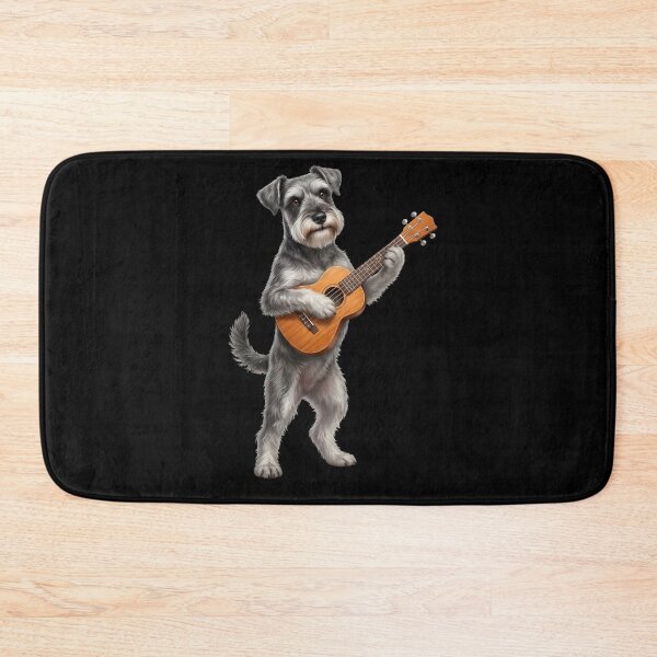 Item preview, Miniature Schnauzer Playing Ukulele Player Ukulelist Dog Lover designed and sold by DoodleTortle.