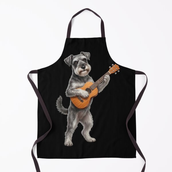 Item preview, Miniature Schnauzer Playing Ukulele Player Ukulelist Dog Lover designed and sold by DoodleTortle.