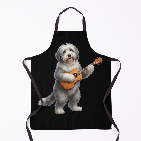 Item preview, Old English Sheepdog Playing Ukulele Player Ukulelist Dog Lover designed and sold by DoodleTortle.