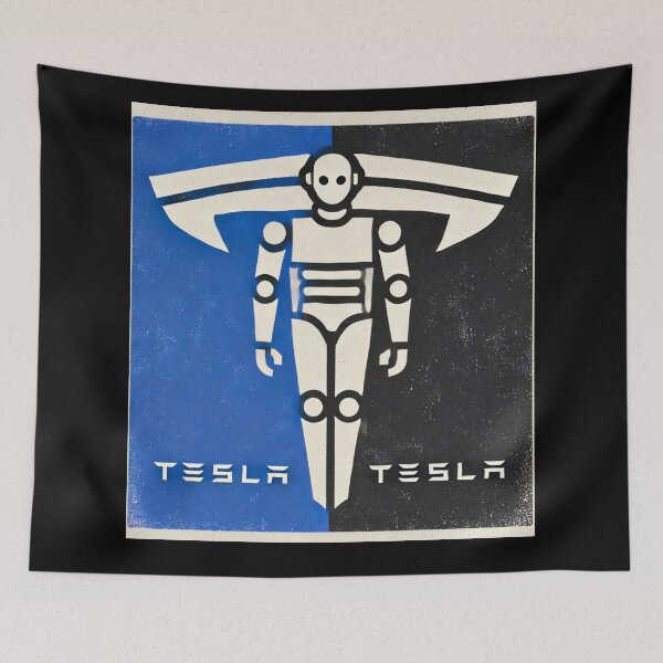 Item preview, tesla logo art designed and sold by TEEJAMBOREE.