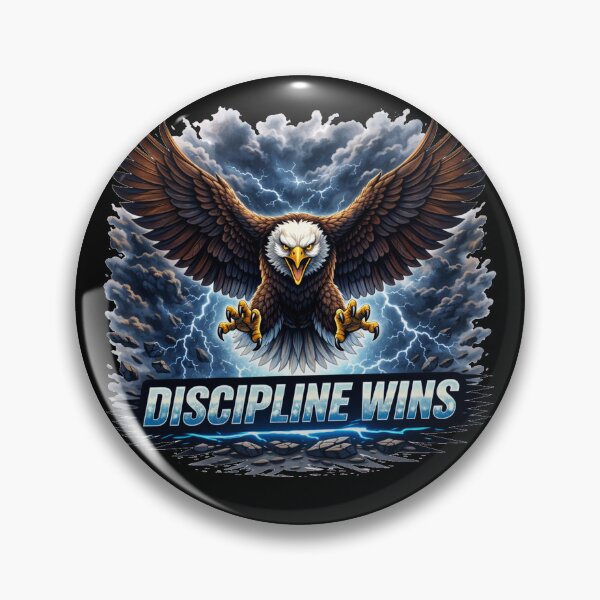 Item preview, Discipline Wins Eagle – Motivation Success Discipline Illustration designed and sold by the-dovlat.