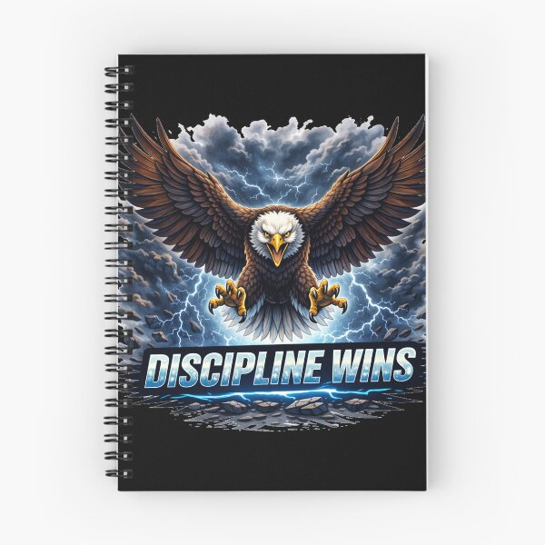 Item preview, Discipline Wins Eagle – Motivation Success Discipline Illustration designed and sold by the-dovlat.