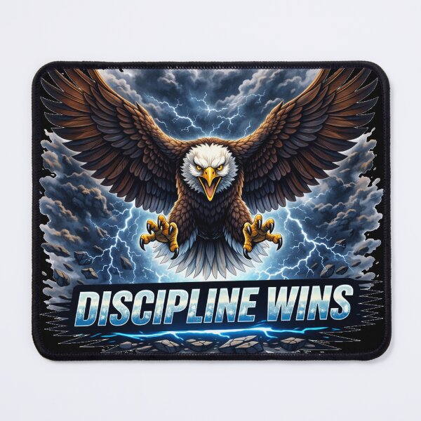 Item preview, Discipline Wins Eagle – Motivation Success Discipline Illustration designed and sold by the-dovlat.