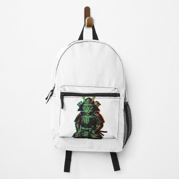 Item preview, Neon Glitch Samurai Cat — Japanese Warrior Feline Retro Cyberpunk Art designed and sold by mancikart.
