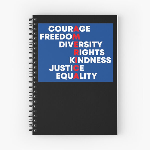 Item preview, Courage, Freedom, Diversity, Rights, Kindness, Justice, Equality - Anti Fascism designed and sold by PixVib.