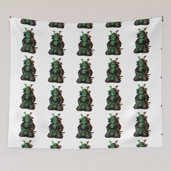 Item preview, Neon Glitch Samurai Cat — Japanese Warrior Feline Retro Cyberpunk Art designed and sold by mancikart.