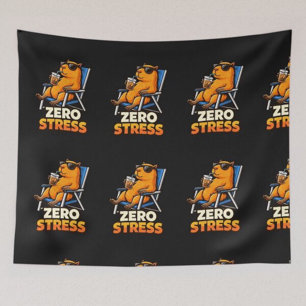 Item preview, zero stress funny animal meme designed and sold by Lucasbastie1215.