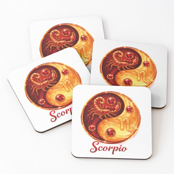 Item preview, Scorpio -Zodiac starsign, inside an yin-yang, Oct 23–Nov 21 designed and sold by FireOrchid.