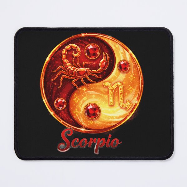 Item preview, Scorpio -Zodiac starsign, inside an yin-yang, Oct 23–Nov 21 designed and sold by FireOrchid.