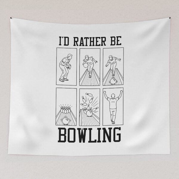 Item preview, I'd Rather Be Bowling Lover Strike Funny Bowler Diagram designed and sold by GrandeDuc.
