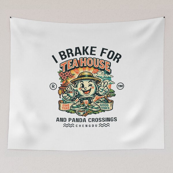 Item preview, Chengdu : I brake for tea house and panda designed and sold by Peerless-Prime.