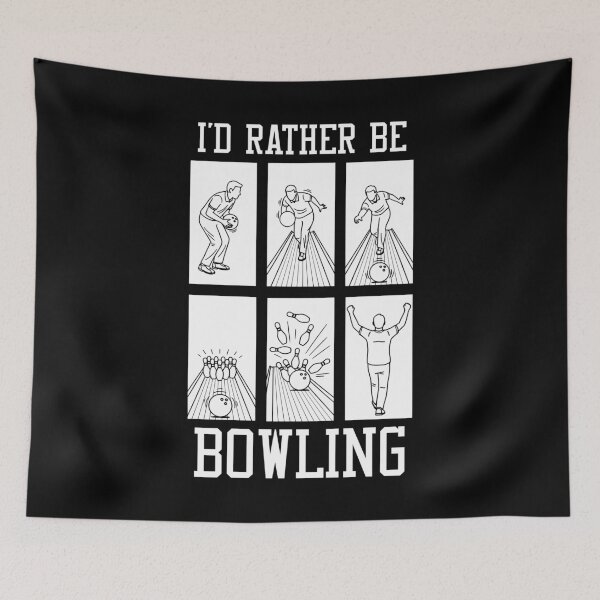 Item preview, I'd Rather Be Bowling Lover Strike Funny Bowler Diagram designed and sold by GrandeDuc.