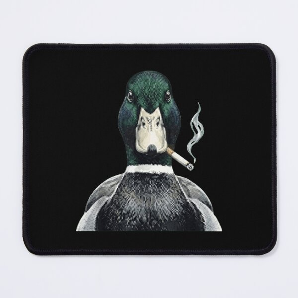 Item preview, Funny Smoking Duck Watercolor Art - Cool Mallard Duck Cigarette designed and sold by haitrieuic96.