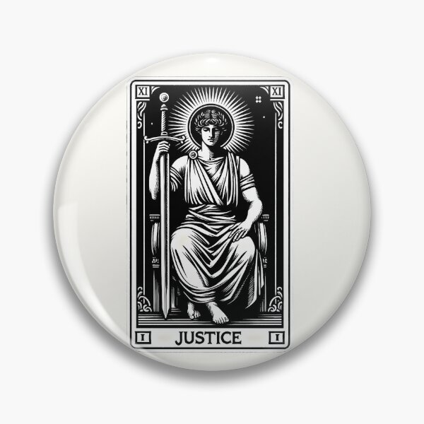 Item preview, The Justice tarot card designed and sold by Roberta Calabrese.
