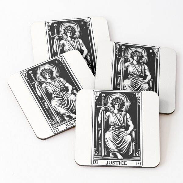 Item preview, The Justice tarot card designed and sold by Roberta Calabrese.