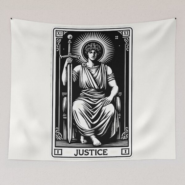 Item preview, The Justice tarot card designed and sold by Roberta Calabrese.