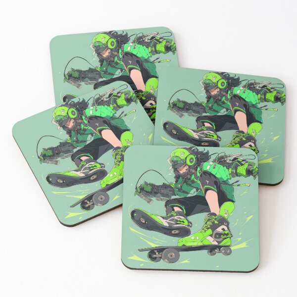 Item preview, Cyberpunk skater anime character design designed and sold by madkiitten.