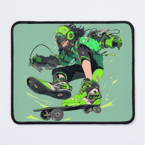 Item preview, Cyberpunk skater anime character design designed and sold by madkiitten.