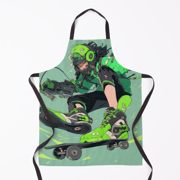 Item preview, Cyberpunk skater anime character design designed and sold by madkiitten.