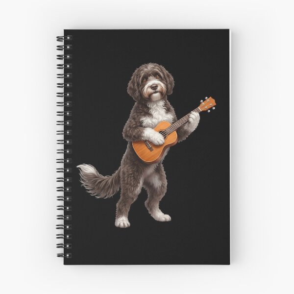 Item preview, Portuguese Water Dog Playing Ukulele Player Ukulelist Dog Lover designed and sold by DoodleTortle.