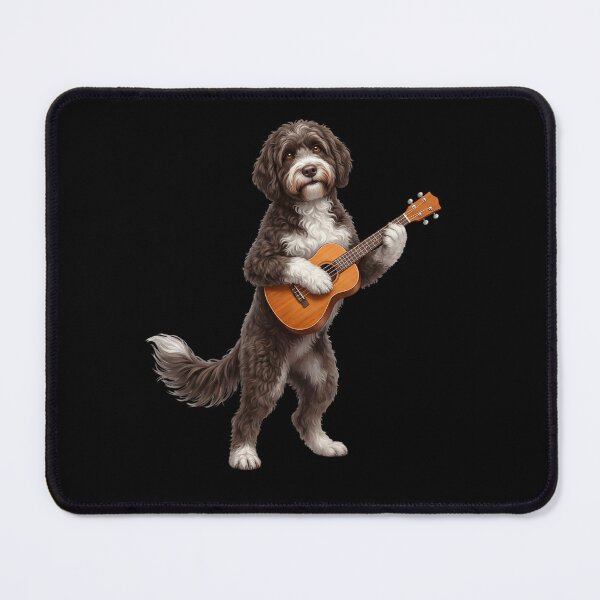 Item preview, Portuguese Water Dog Playing Ukulele Player Ukulelist Dog Lover designed and sold by DoodleTortle.