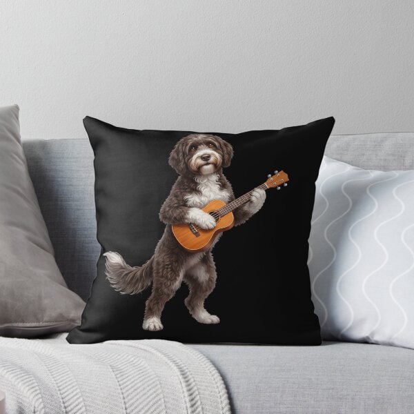 Item preview, Portuguese Water Dog Playing Ukulele Player Ukulelist Dog Lover designed and sold by DoodleTortle.