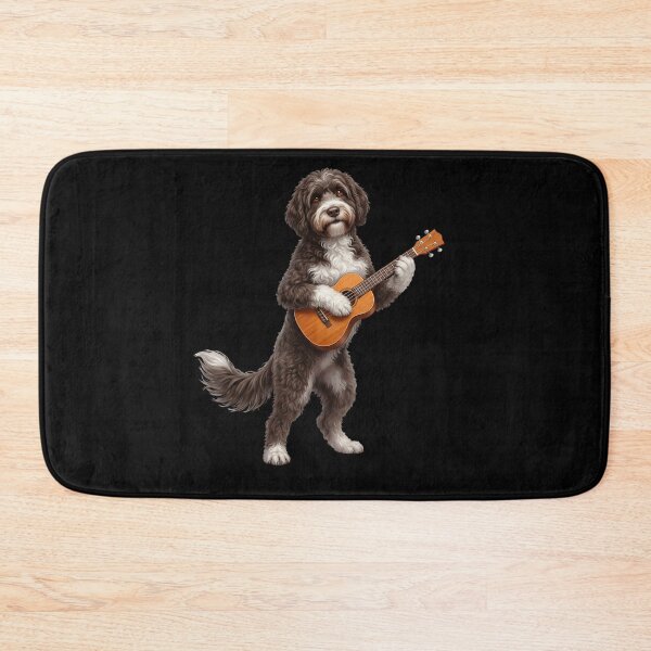 Item preview, Portuguese Water Dog Playing Ukulele Player Ukulelist Dog Lover designed and sold by DoodleTortle.