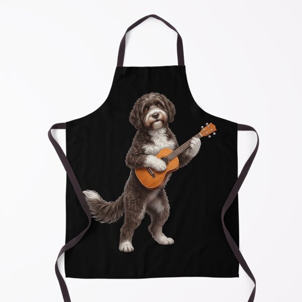 Item preview, Portuguese Water Dog Playing Ukulele Player Ukulelist Dog Lover designed and sold by DoodleTortle.