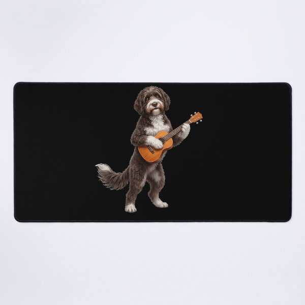 Item preview, Portuguese Water Dog Playing Ukulele Player Ukulelist Dog Lover designed and sold by DoodleTortle.