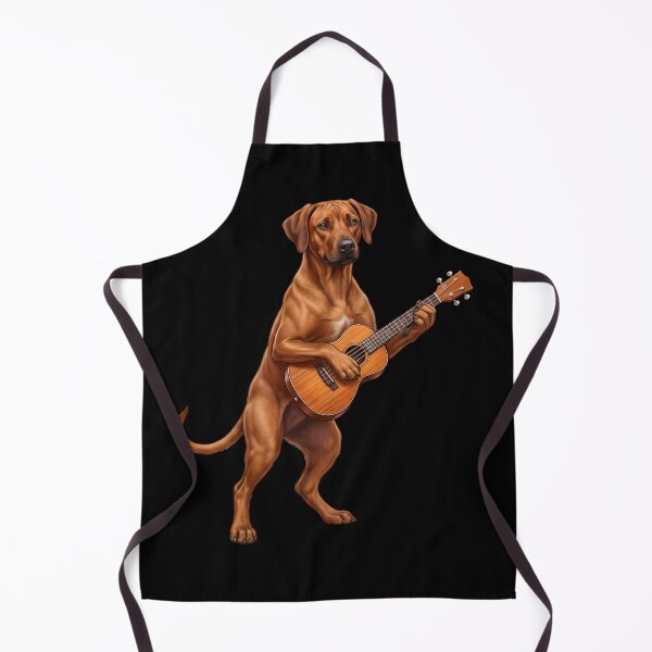 Item preview, Rhodesian Ridgeback Playing Ukulele Player Ukulelist Dog Lover designed and sold by DoodleTortle.