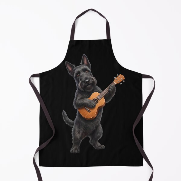 Item preview, Scottish Terrier Playing Ukulele Player Ukulelist Dog Lover designed and sold by DoodleTortle.