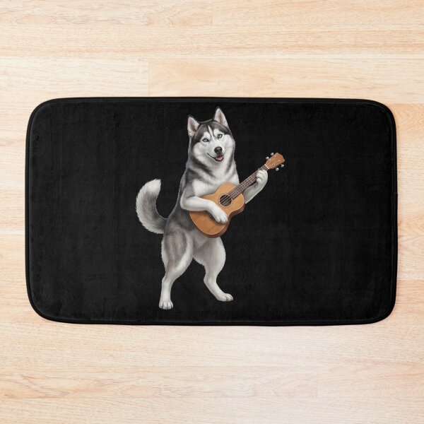 Item preview, Siberian Husky Playing Ukulele Player Ukulelist Dog Lover designed and sold by DoodleTortle.