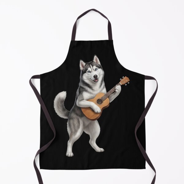 Item preview, Siberian Husky Playing Ukulele Player Ukulelist Dog Lover designed and sold by DoodleTortle.