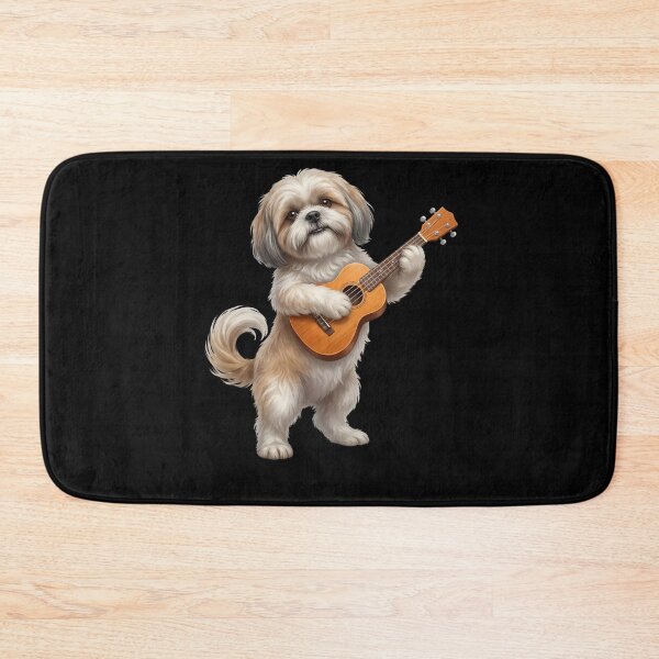 Item preview, Shih Tzu Playing Ukulele Player Ukulelist Dog Lover designed and sold by DoodleTortle.