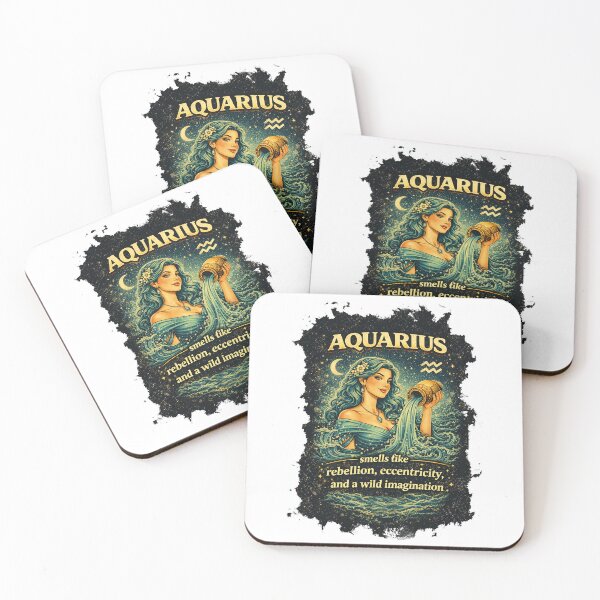 Item preview, Aquarius Zodiac Vintage Astrology Water Bearer designed and sold by AlvelinaCP.