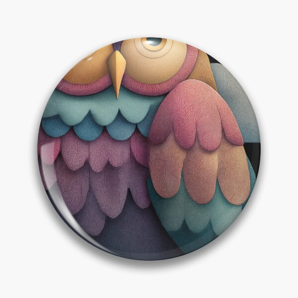 Item preview, Whimsical Owl with Moon and Clouds designed and sold by PetsArt.