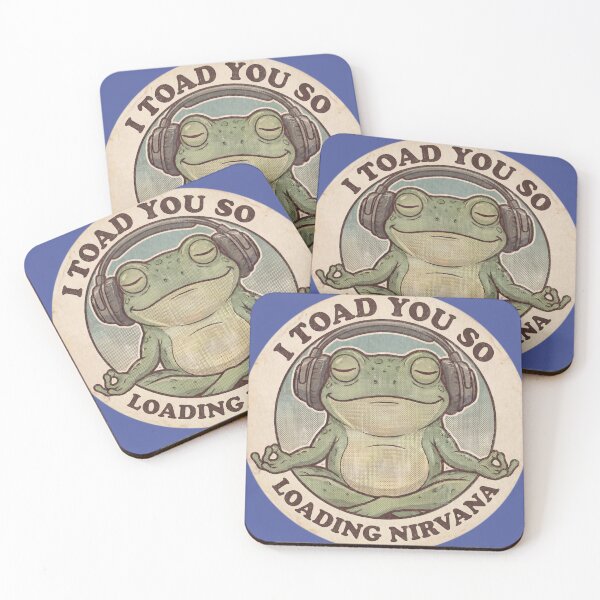 Item preview, I Toad You So Loading Nirvana_medium green frog designed and sold by mimihuang creations.